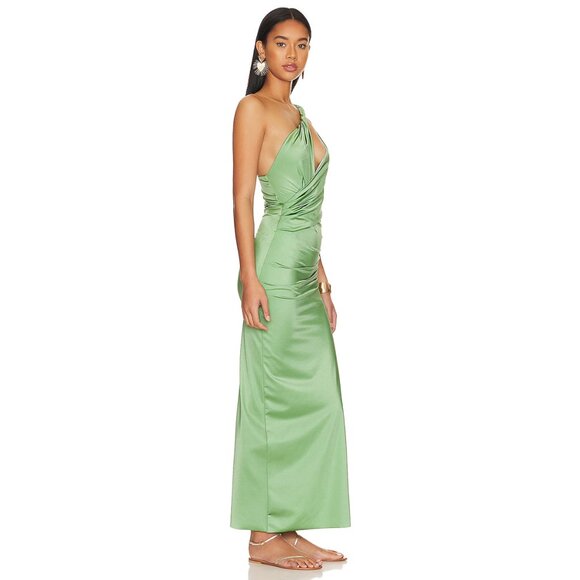 Baobab LIA One Shoulder Ruched BodyCon Maxi Dress MSRP $285 - Picture 7 of 9